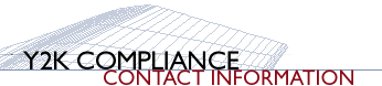 Y2K Compliance Contact Information